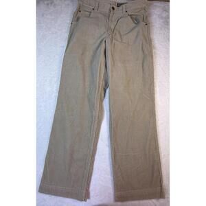 Eddie Bauer Men’s Brown Canvas Pants Size 34x32 Relaxed Straight